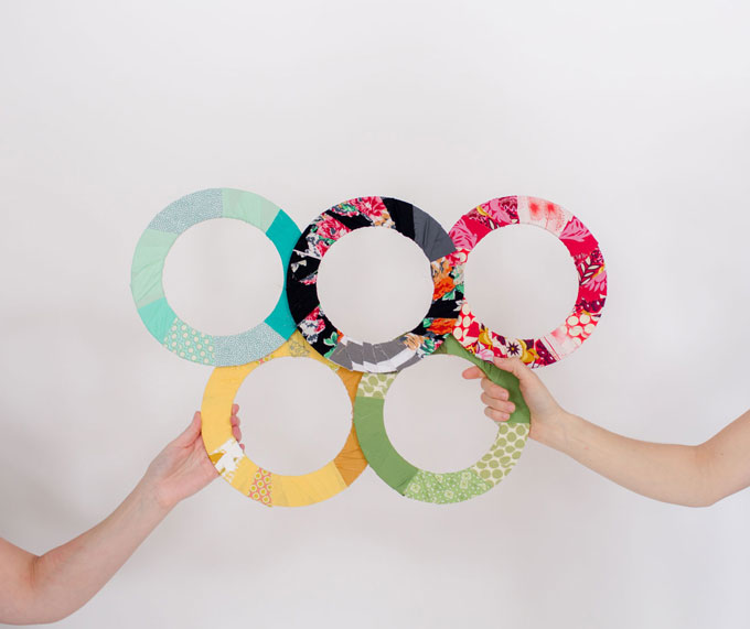 Homemade Olympic Rings Craft Idea  Club Chica Circle - where crafty is  contagious