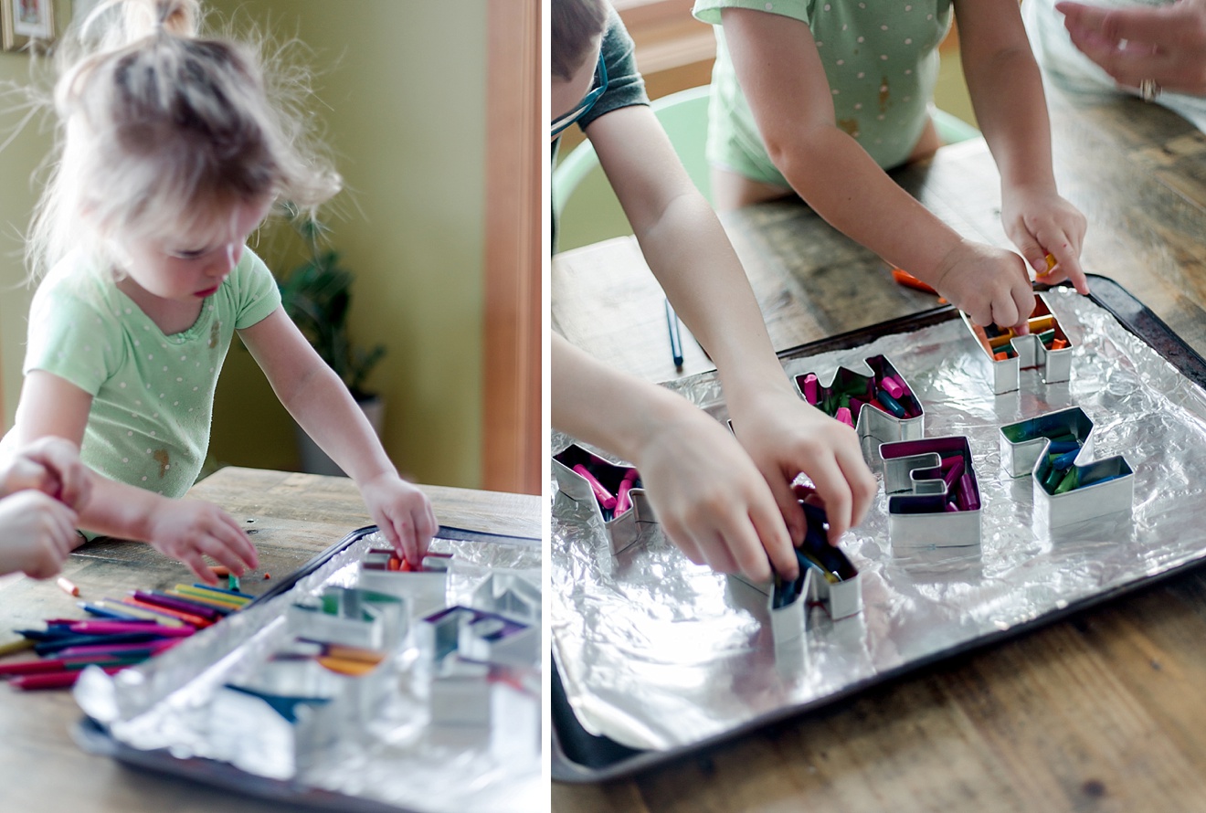 DIY swirly letter crayons  national children's craft day PT 1 – oh yay  studio – Color + Painting + Making + Everyday celebrating