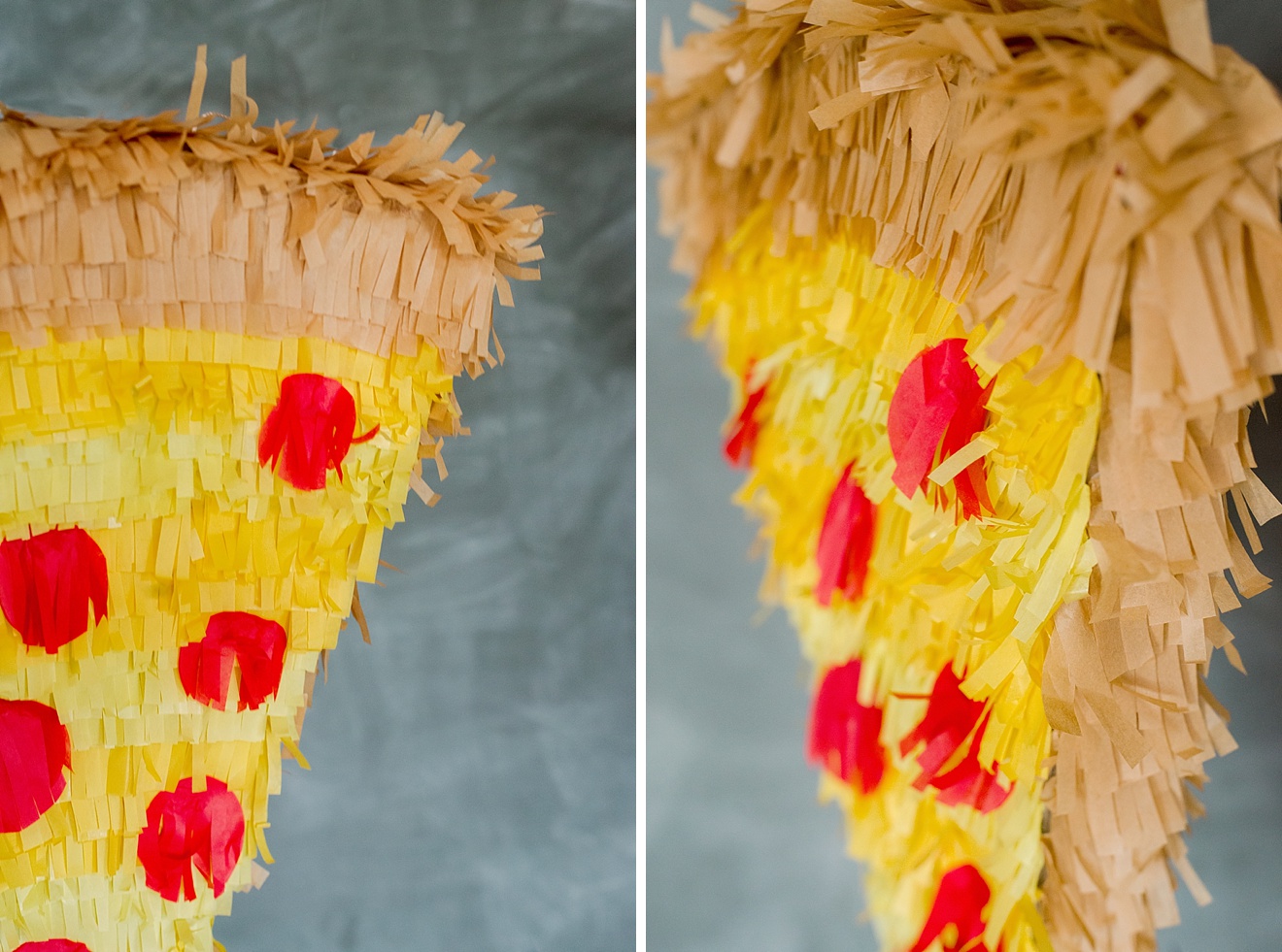 how to make a pizza pinta, pizza pinata, how to make a pinata, pizza birthday party, pizza decor, tissue paper pizza, pizza birthday party, toddler birthday ideas