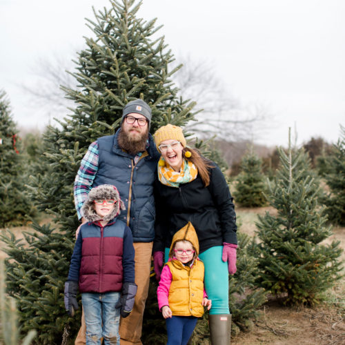 Christmas tree hunting, Emily Steffen family, oh yay traditions, oh yay studio, christmas traditions, Christmas tree day, toddler christmas ideas, family christmas traditions