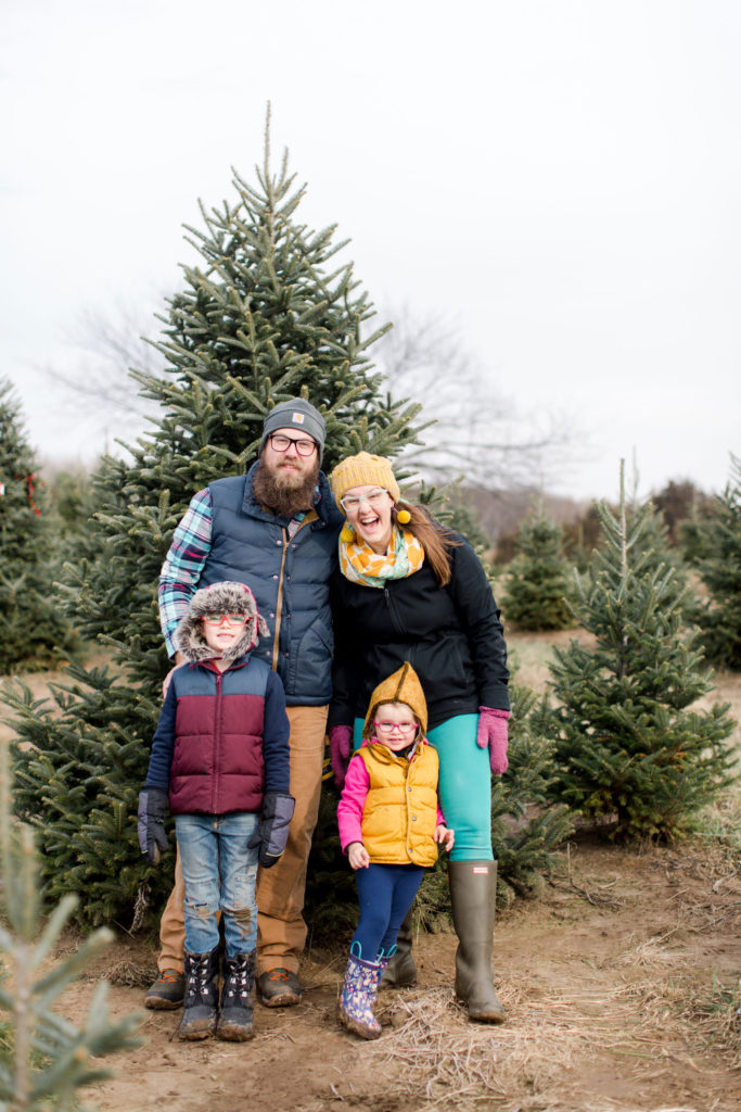 Christmas tree hunting, Emily Steffen family, oh yay traditions, oh yay studio, christmas traditions, Christmas tree day, toddler christmas ideas, family christmas traditions