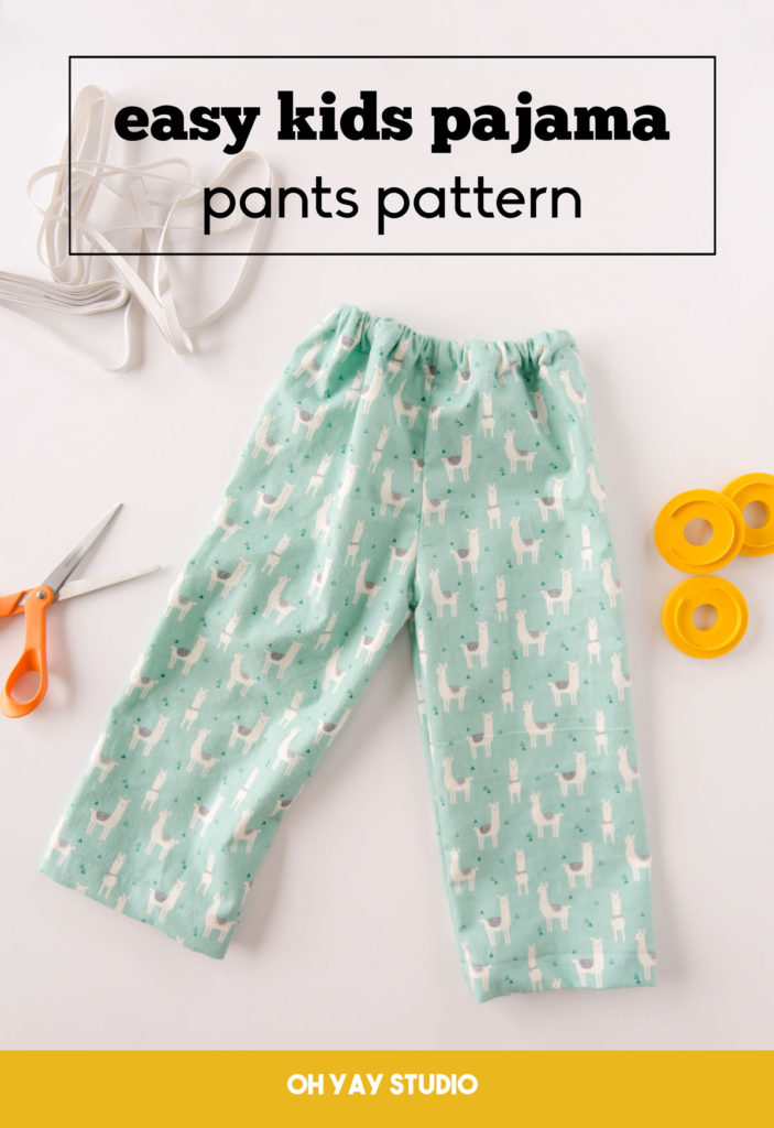 how to make pajama pants, DIY pajama pant pattern, how to make kids pj pants, how to make pajama bottoms, kids christmas gift, PJ pants pattern, kids PJ pants pattern