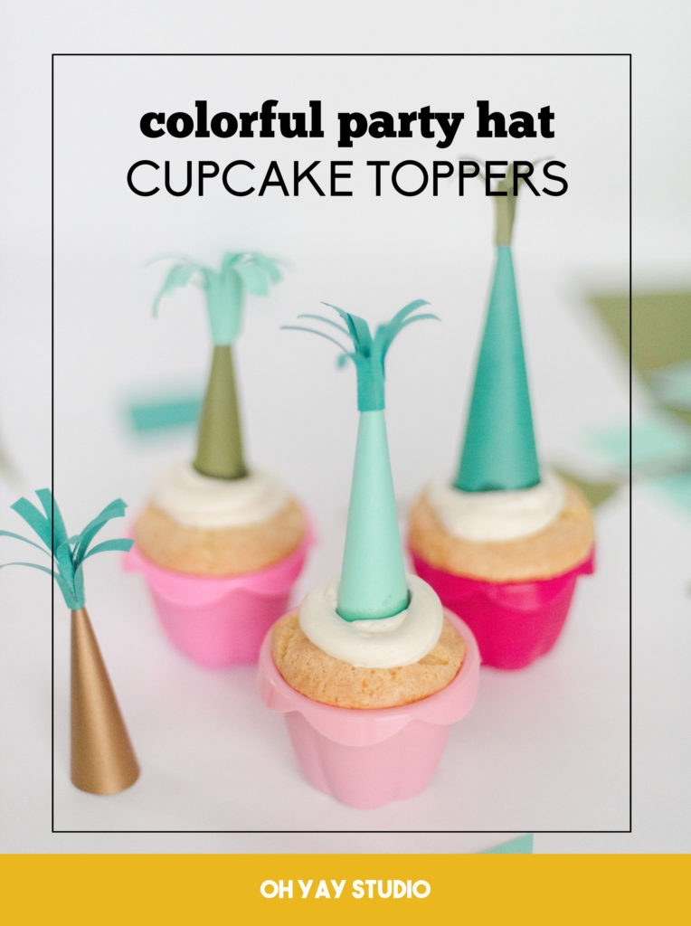 cupcake topper party hats, birthday party cupcake topper, birthday party cupcake ideas, kids birthday party ideas, easy kids birthday craft, easy kids birthday party decorations, easy birthday decor