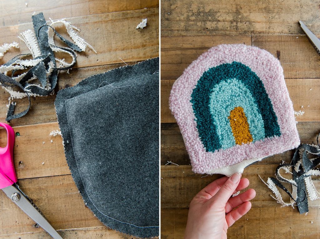 How to punch needle + my first mini-rainbow pillow project! – oh