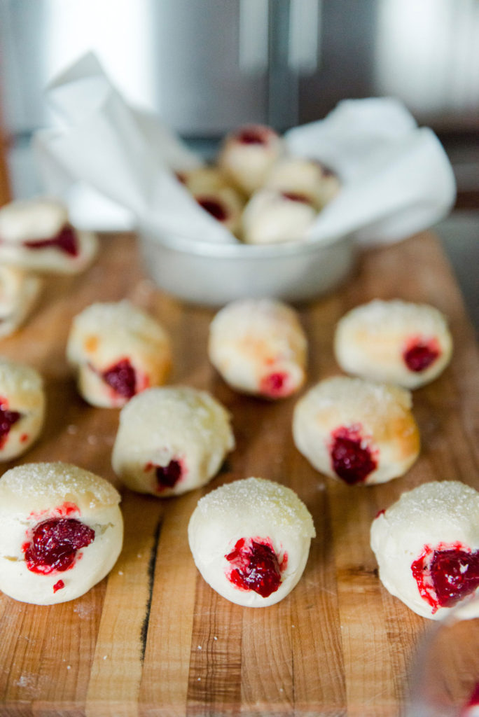 air fryer yeast donuts, raspberry filled donuts, how to make homemade air fryer yeast donuts, yeast donut recipe