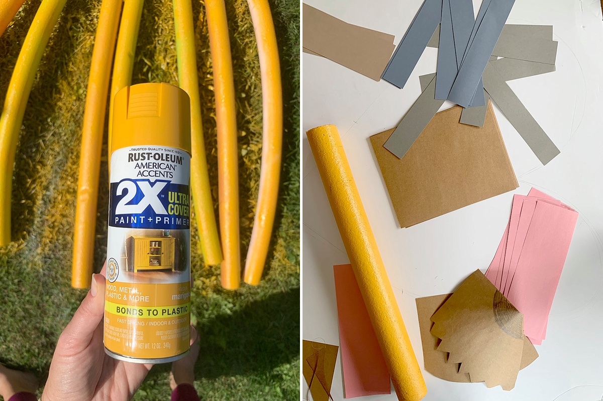 how to make large pencils out of pool noodles, large teacher pencils from pool noodles, large pool noodle crafts