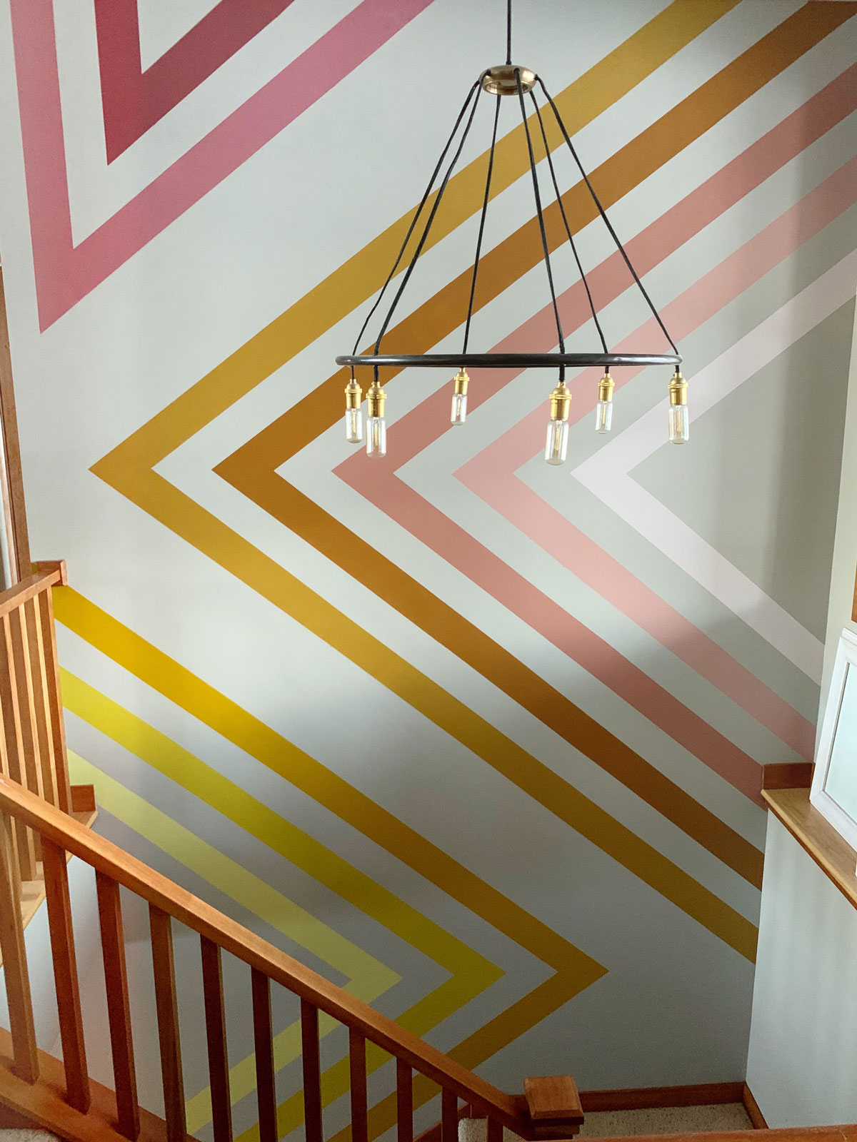 Stairway wall mural + my creative challenge for 2020