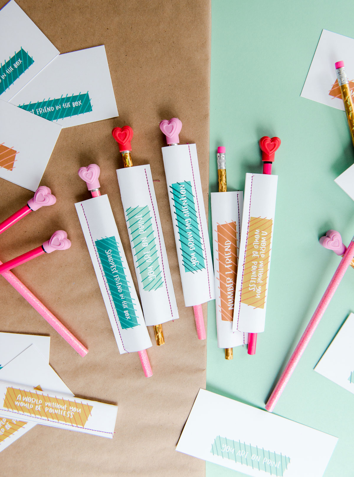Pencil Pun Valentine printables + other awesome Valentine printables