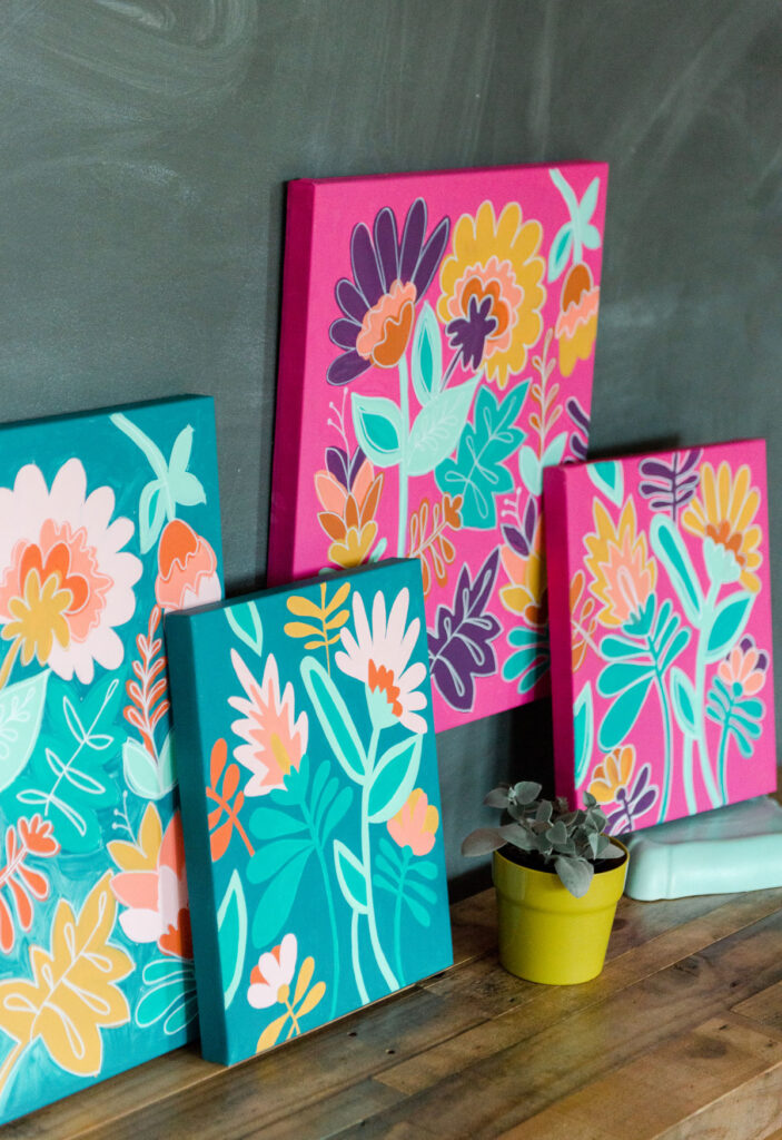 Floral paint by number – a colorful DIY! – oh yay studio – Color +