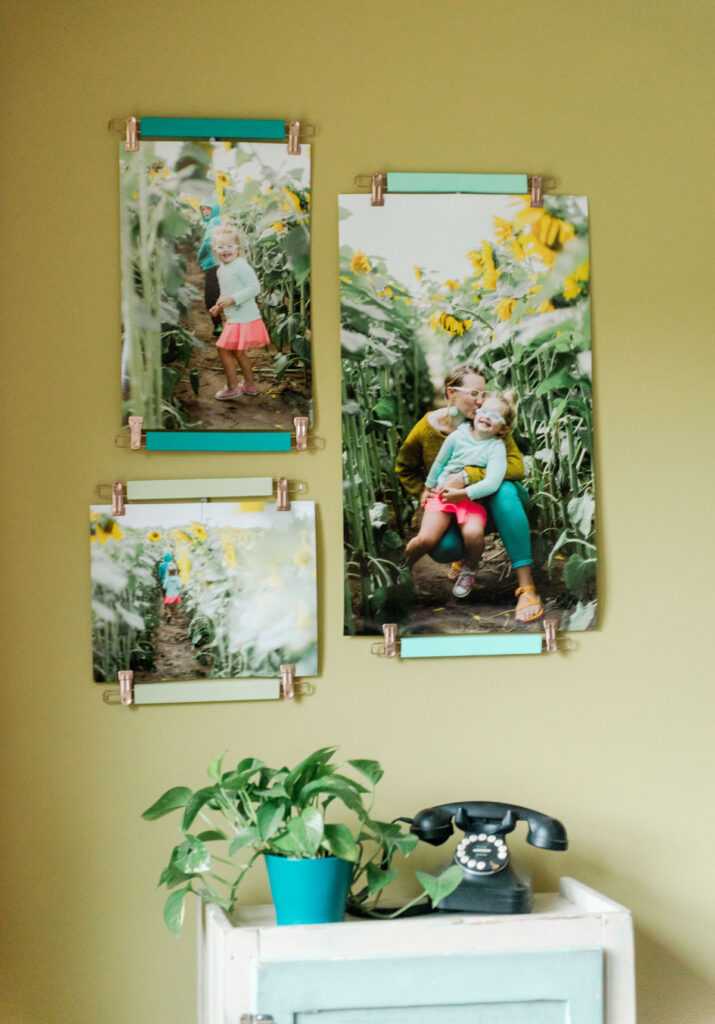 how to use a pants hanger for hanging prints, pants hanger hack for hanging wall prints, hanger hacks, ikea hanger hacks