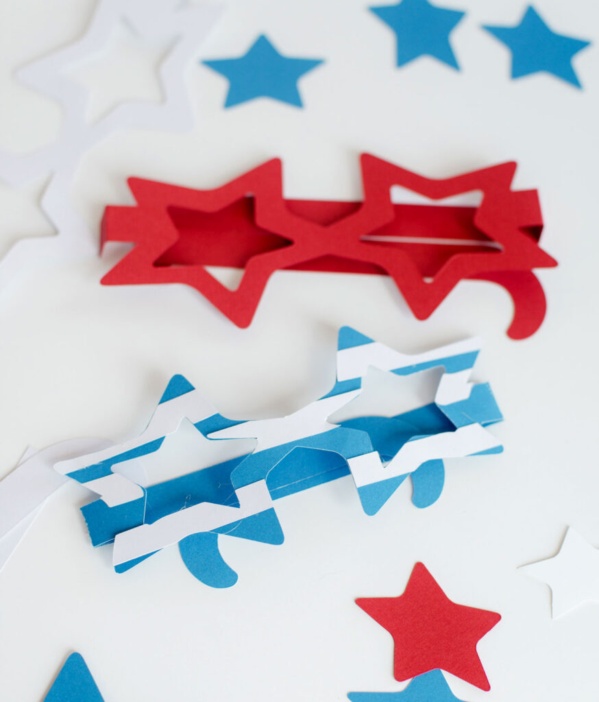 4th of july star glasses, how to make star glasses for the 4th of july, patriotic DIY, free patriotic SVG file