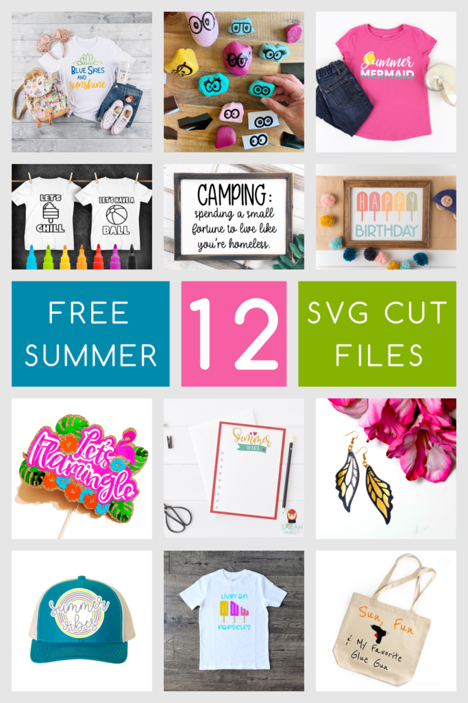 free summer SVG files, free SVG files, free cut files for cricut