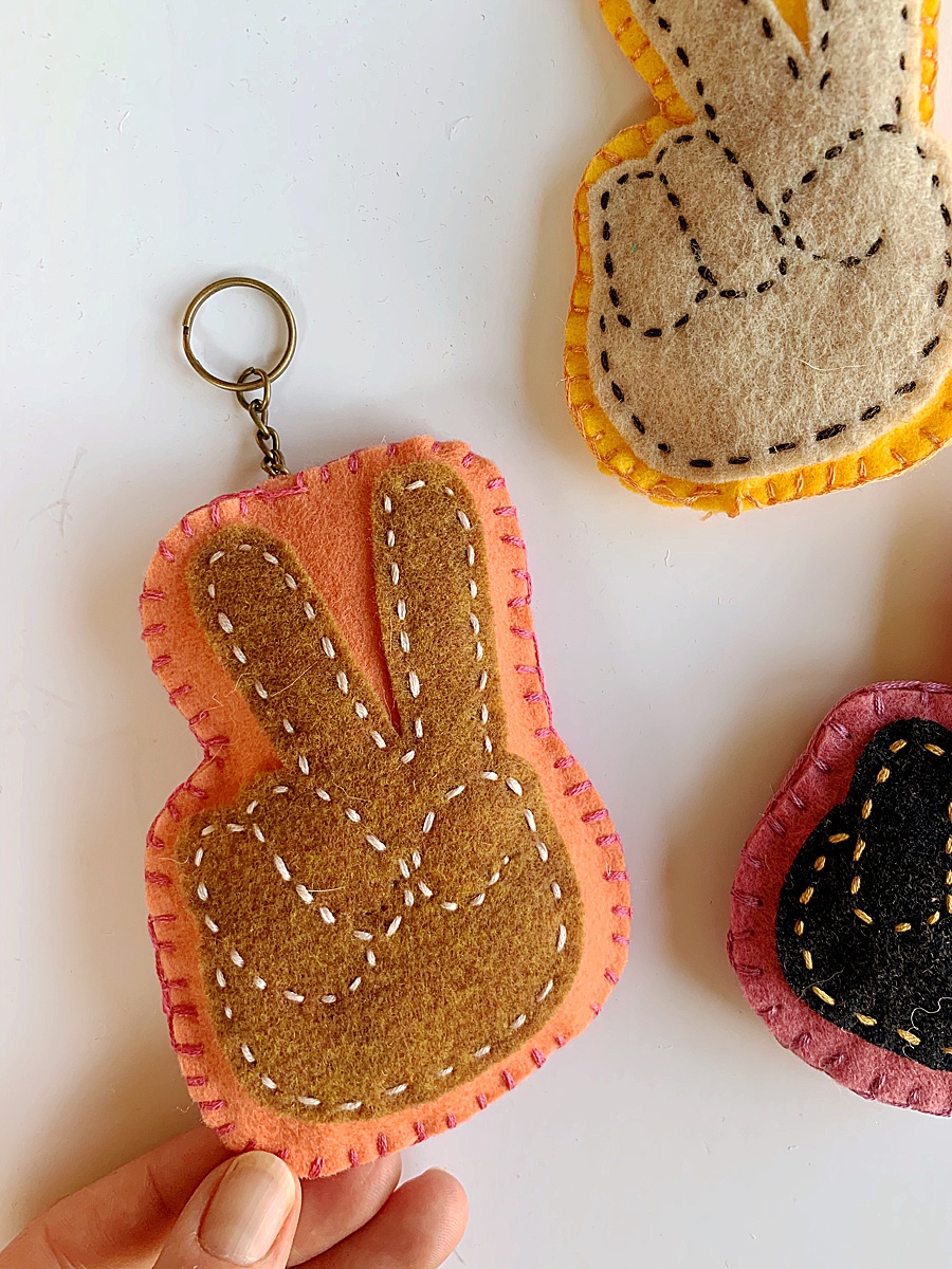 peace sign softie pattern from oh yay studio