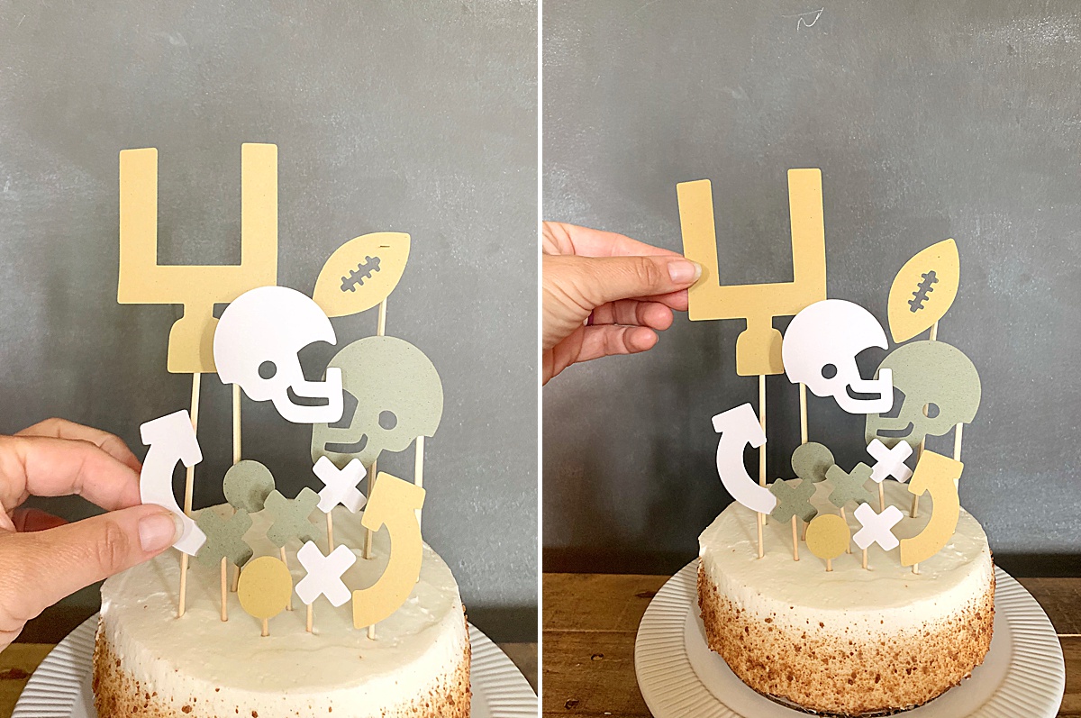 Download Football Cake Topper Svg Cut File For Cricut