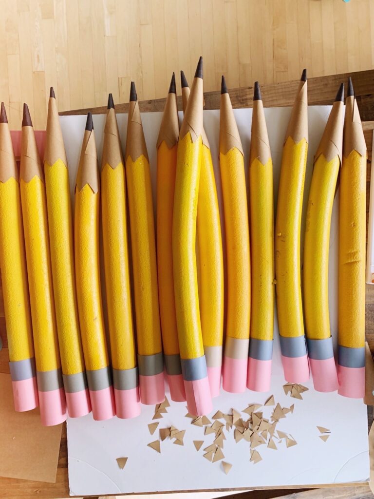 diy large pencil