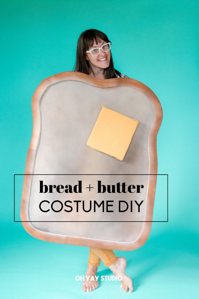 bread and butter costume, DIY halloween costume, bread butter costume, brunch costume idea, halloween costumes, homemade halloween costume