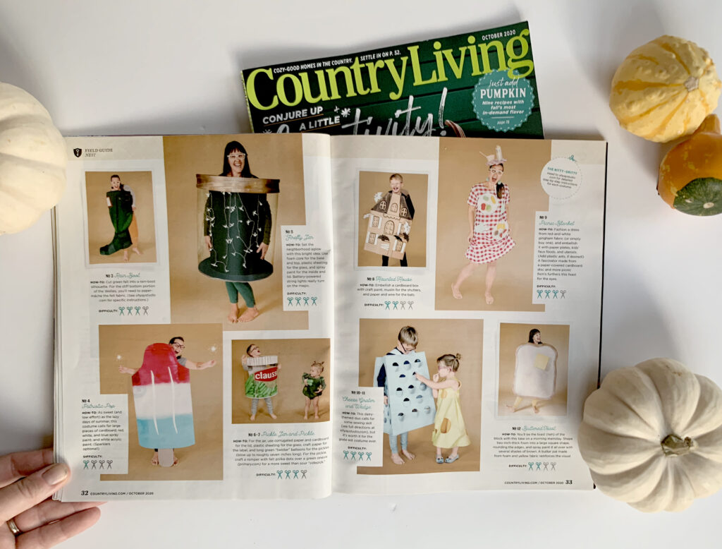 oh yay studio costumes, country living feature, how to make costumes, DIY costumes for kids, DIY halloween costumes