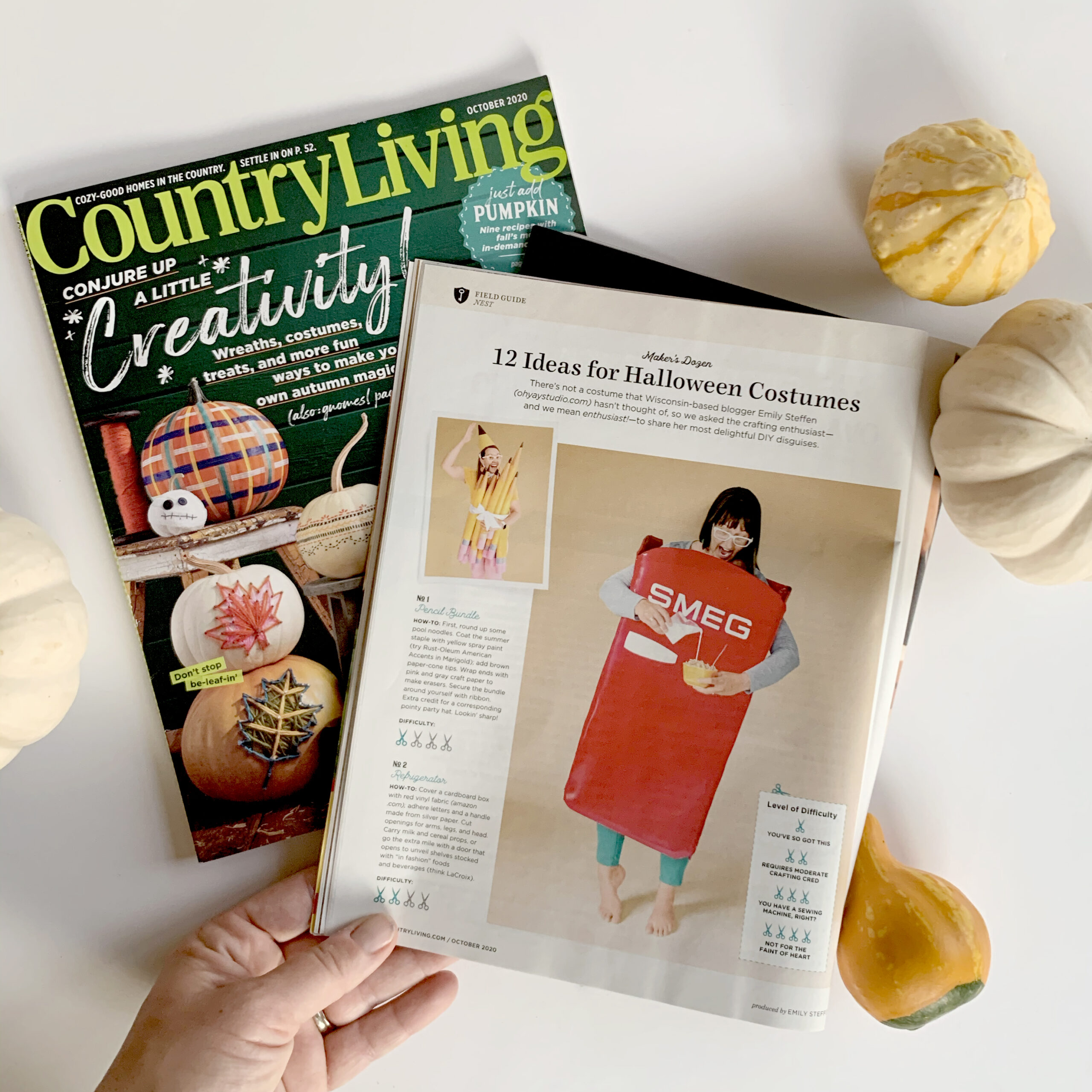 My face in Country Living Magazine + my family memories!