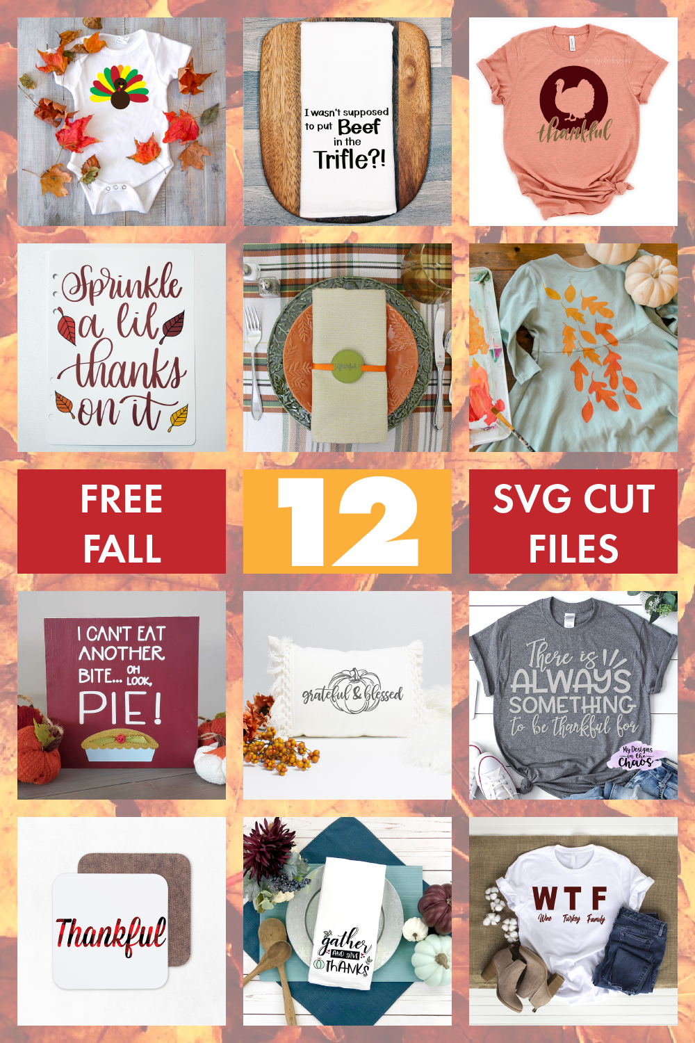 Free SVG cut files, Free fall cut files, free leaf SVG files, SVG templates for free