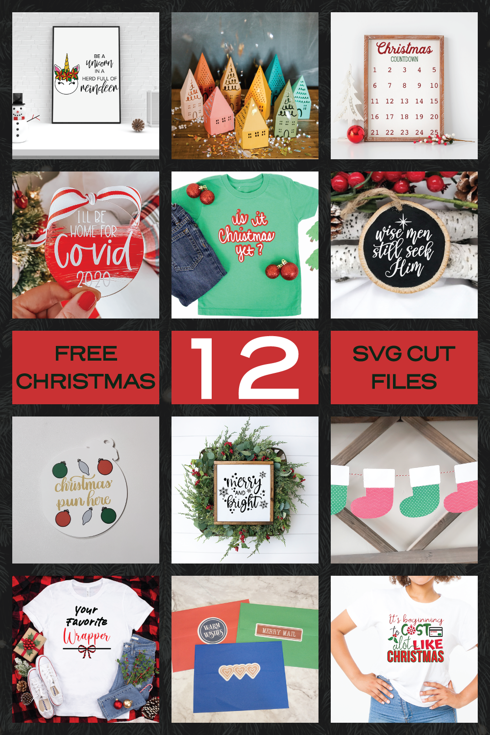 Colorful Christmas Luminaries + Free SVG file! – oh yay studio – Color ...