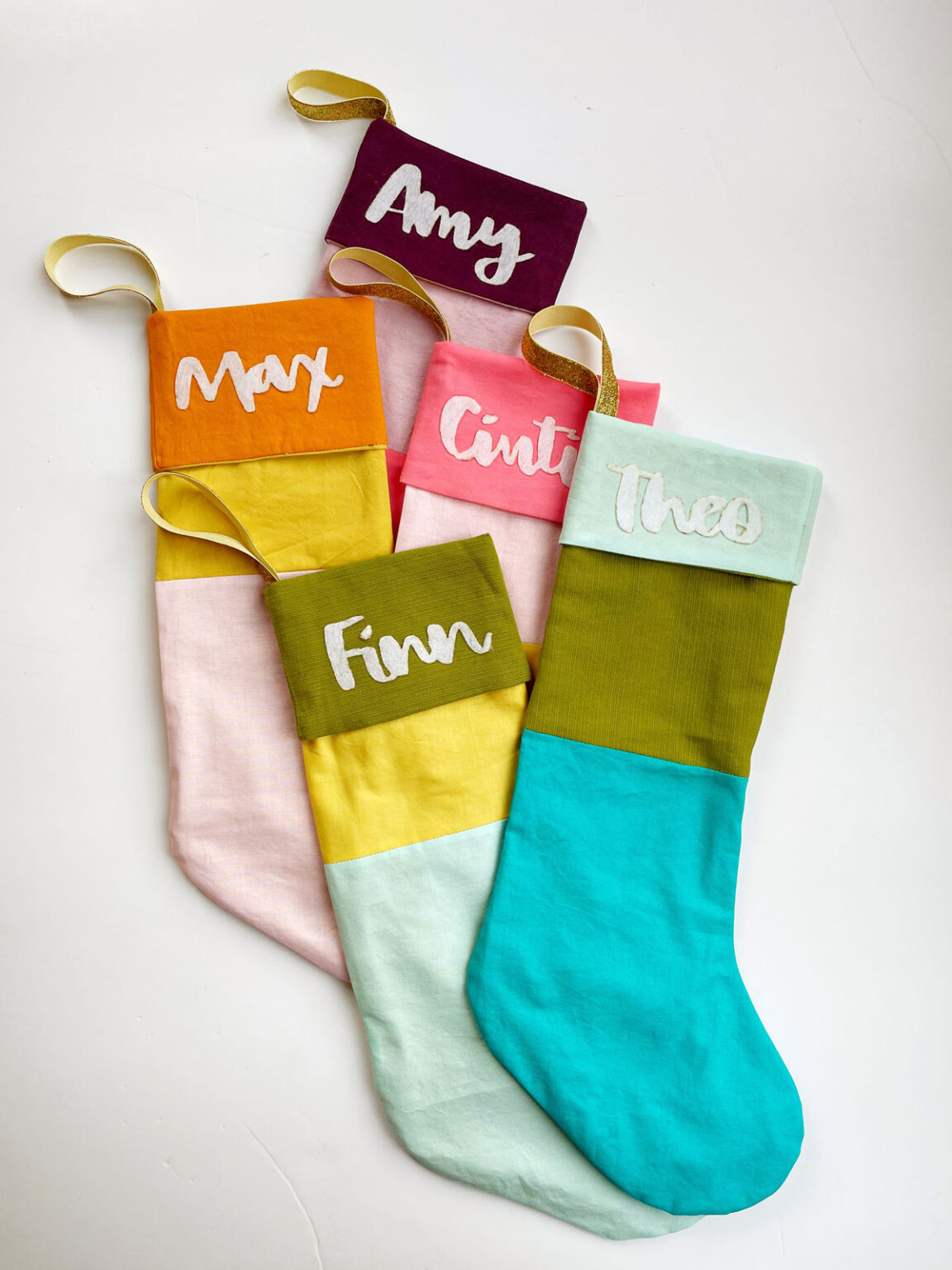 Stocking Color Color Blocked Stocking Pattern – oh yay studio – Color + Painting ...