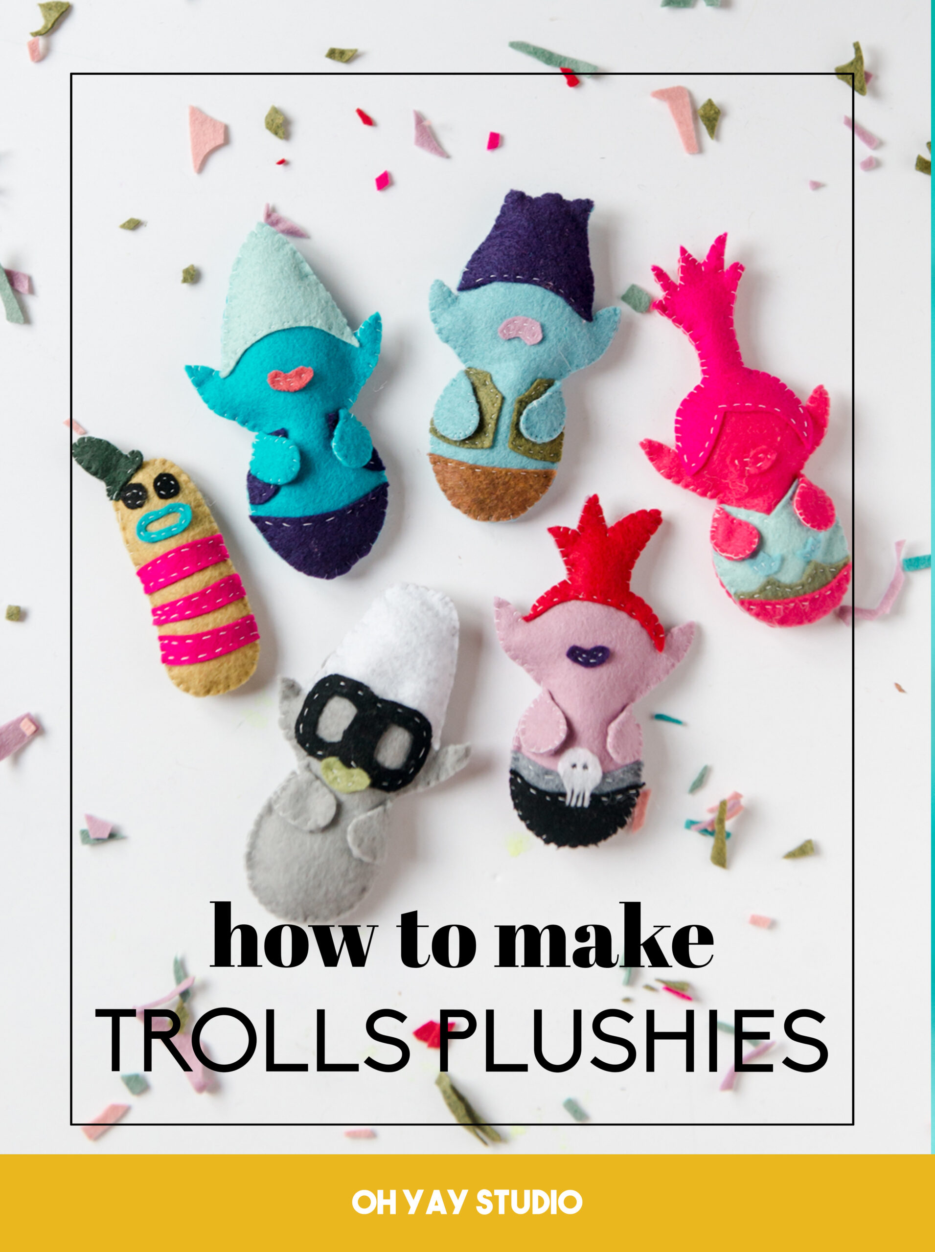 how to make trolls plushies, troll doll plush, trolls world tour characters, handmade troll dolls, poppy plushie, branch plushie, how to make plushies