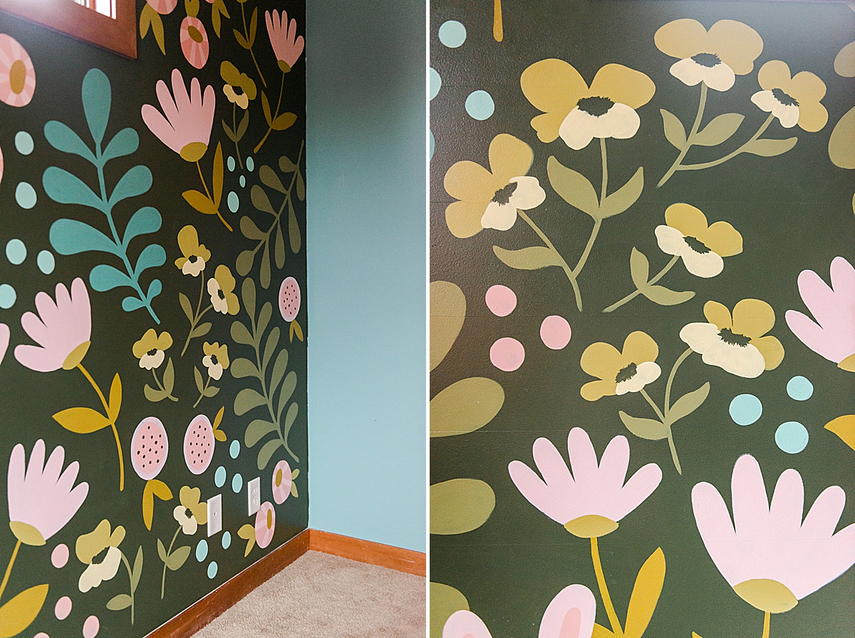 flower mural painting