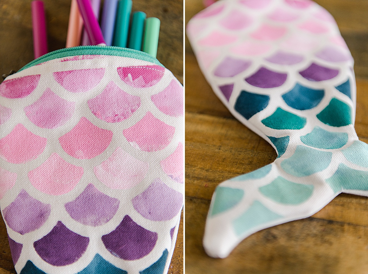 Mermaid zipper pouch, Mermaid pouch DIY, Mermaid cricut project, Mermaid sewing project, mermaid back to school bag, mermaid bag DIY 