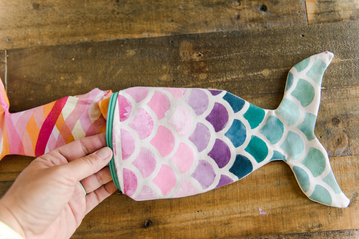 Small Zipper Bag-Mermaid Tail