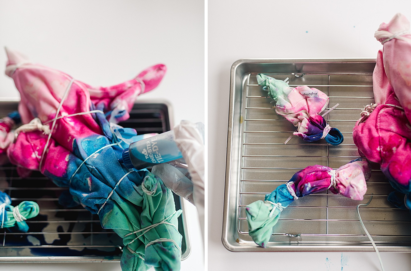 Heart Tie Dye DIY, DIY how to, How to do one-step tie dye, Tie Dye glue resist