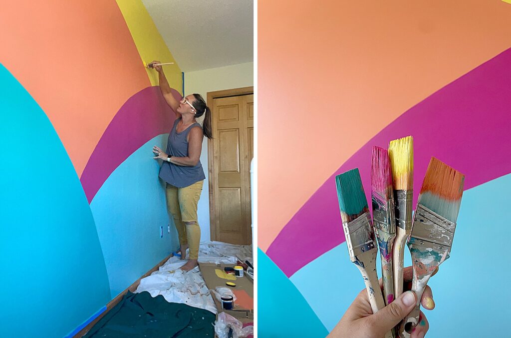 Punky Brewster inspired bedroom mural! – oh yay studio – Color ...