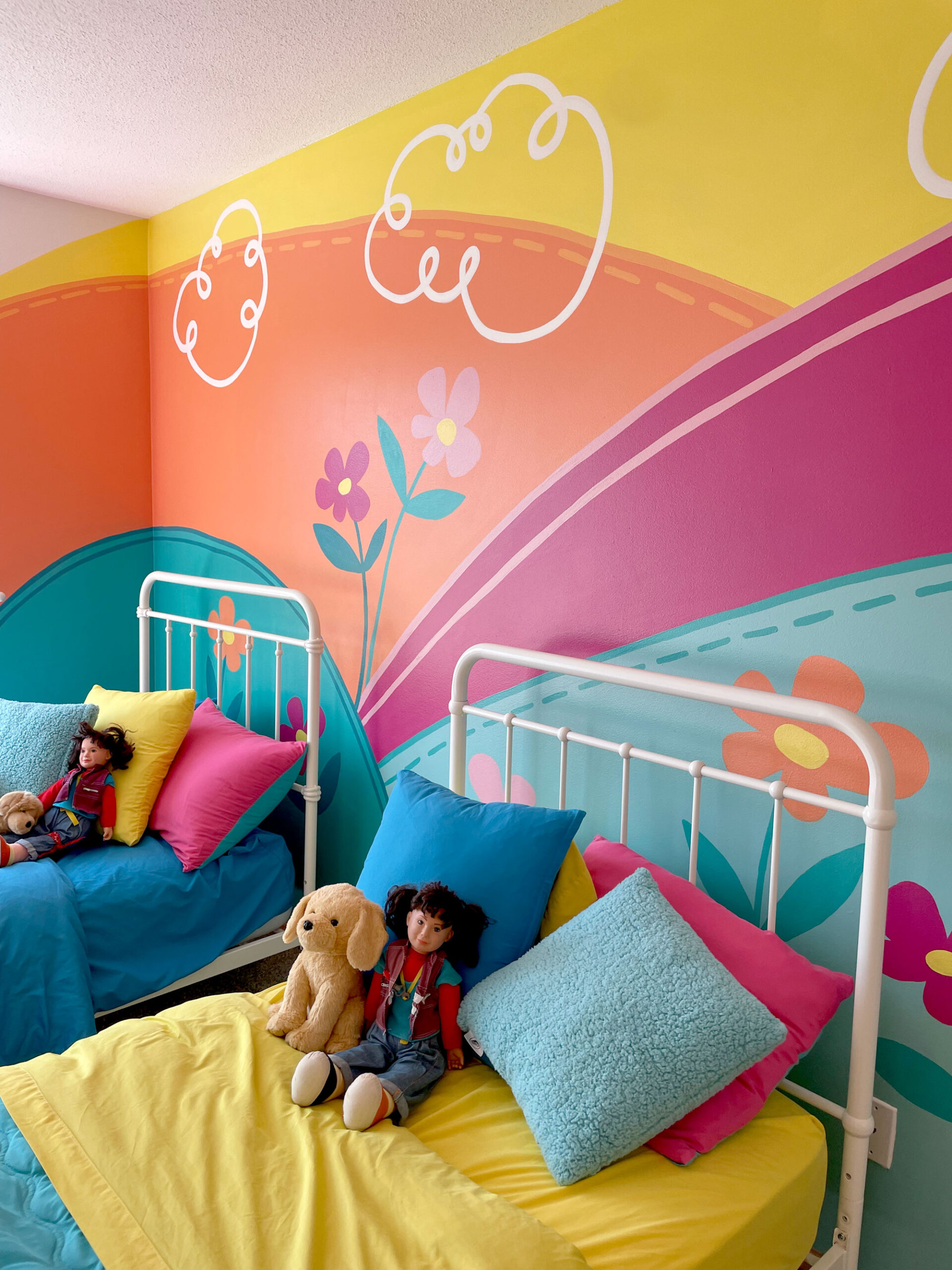 Punky Brewster Mural, Punky Brewster bedroom decor and mural, Punky Brewster kids bedroom, Punky mural idea