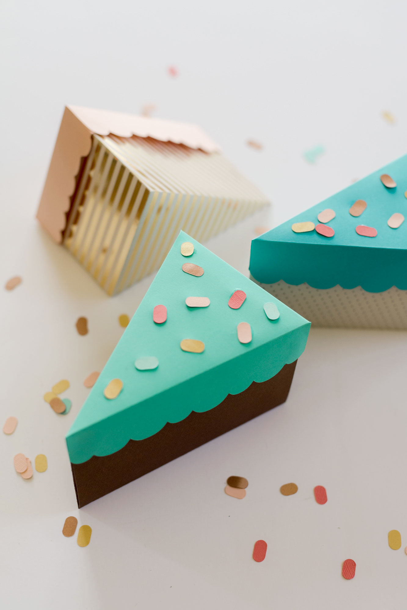 The Cutest Birthday Cake Box SVG File Freebie Oh Yay Studio Color 