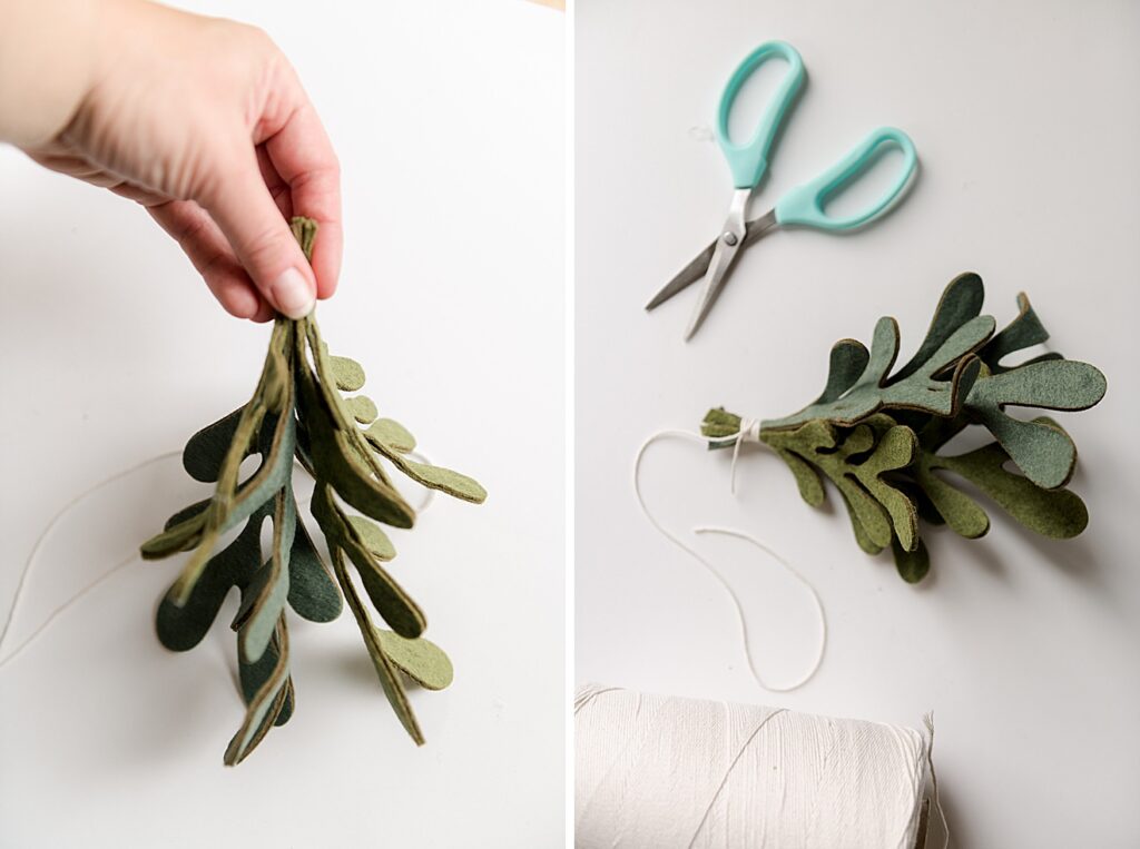 DIY mistletoe, how to make a felt mistletoe, Felt mistletoe, How to make a felt mistletoe, Mistletoe pattern