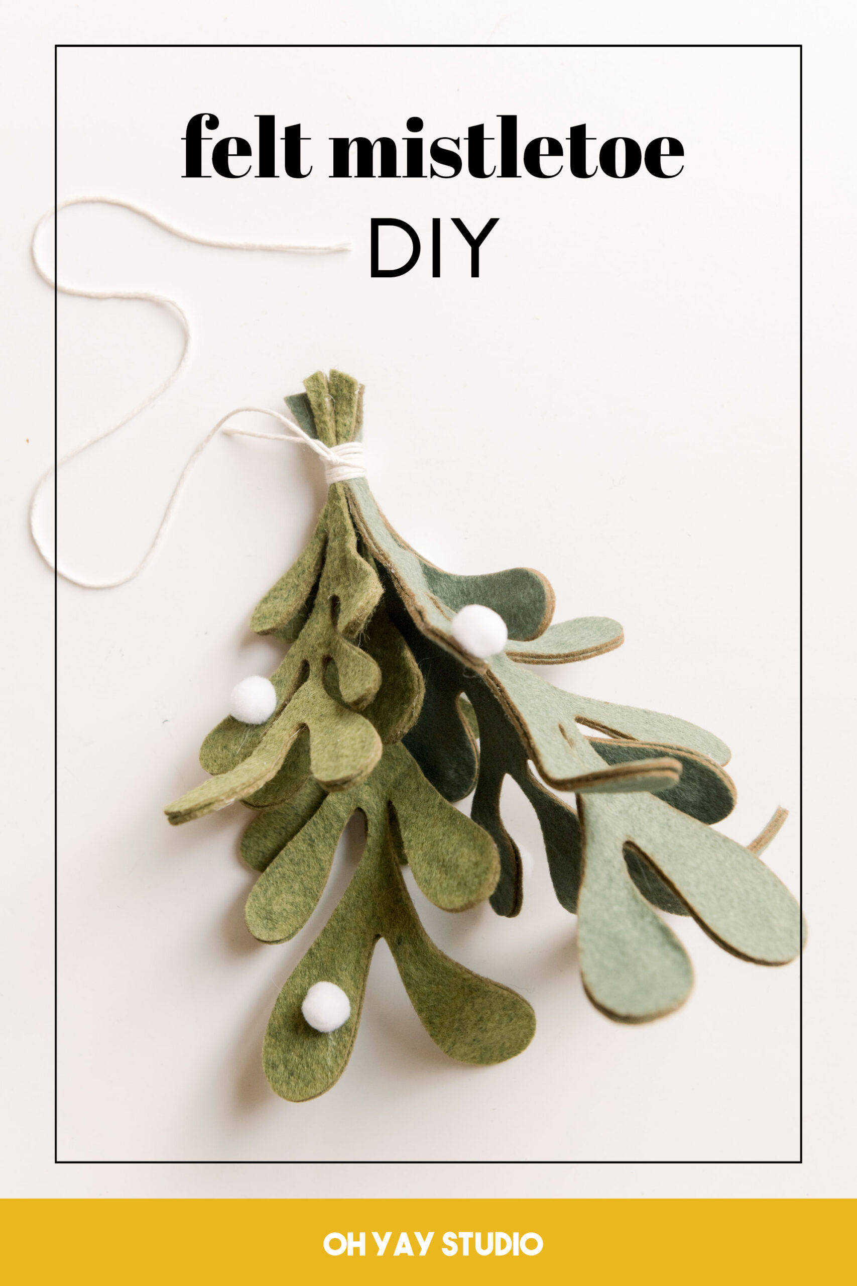 DIY mistletoe, how to make a felt mistletoe, Felt mistletoe, How to make a felt mistletoe, Mistletoe pattern