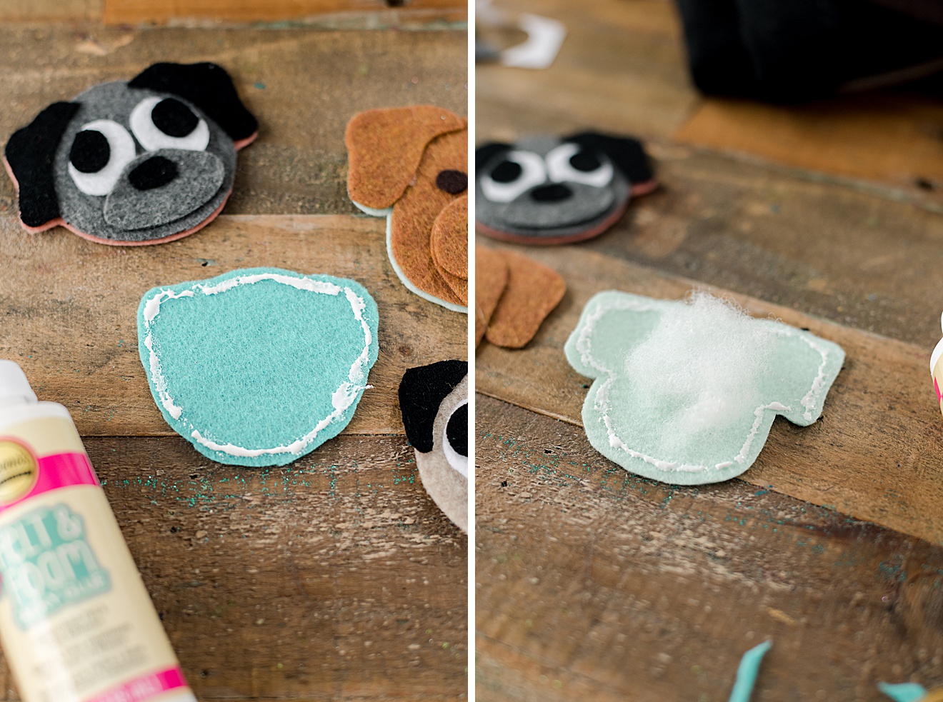 Plush Felt Dog Christmas ornament or stocking tag :) – oh yay studio –  Color + Painting + Making + Everyday celebrating