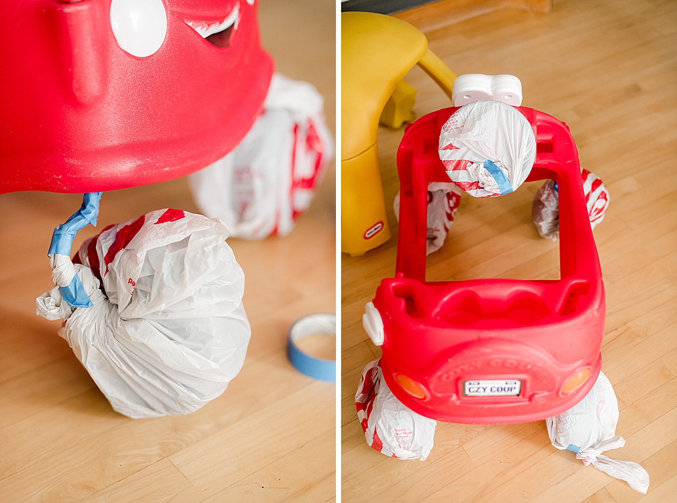 Cozy coupe makeover, ice cream truck makeover, ice cream truck cozy coupe, how to makeover a cozy coupe, little tykes cozy couple makeover, how to make a giant ice cream scoop