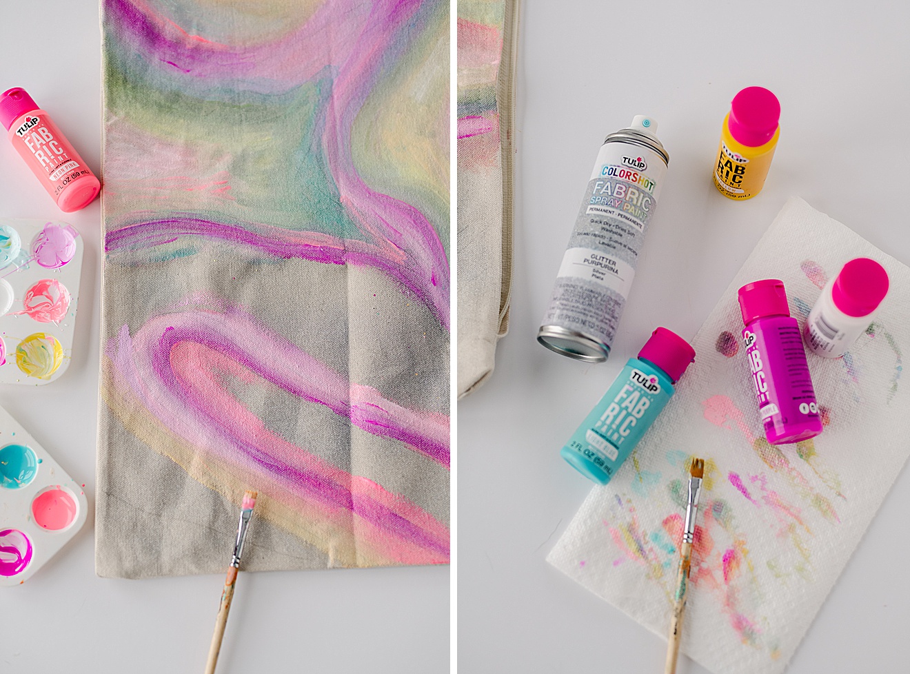 Holographic inspired painted pillow DIY – oh yay studio – Color +