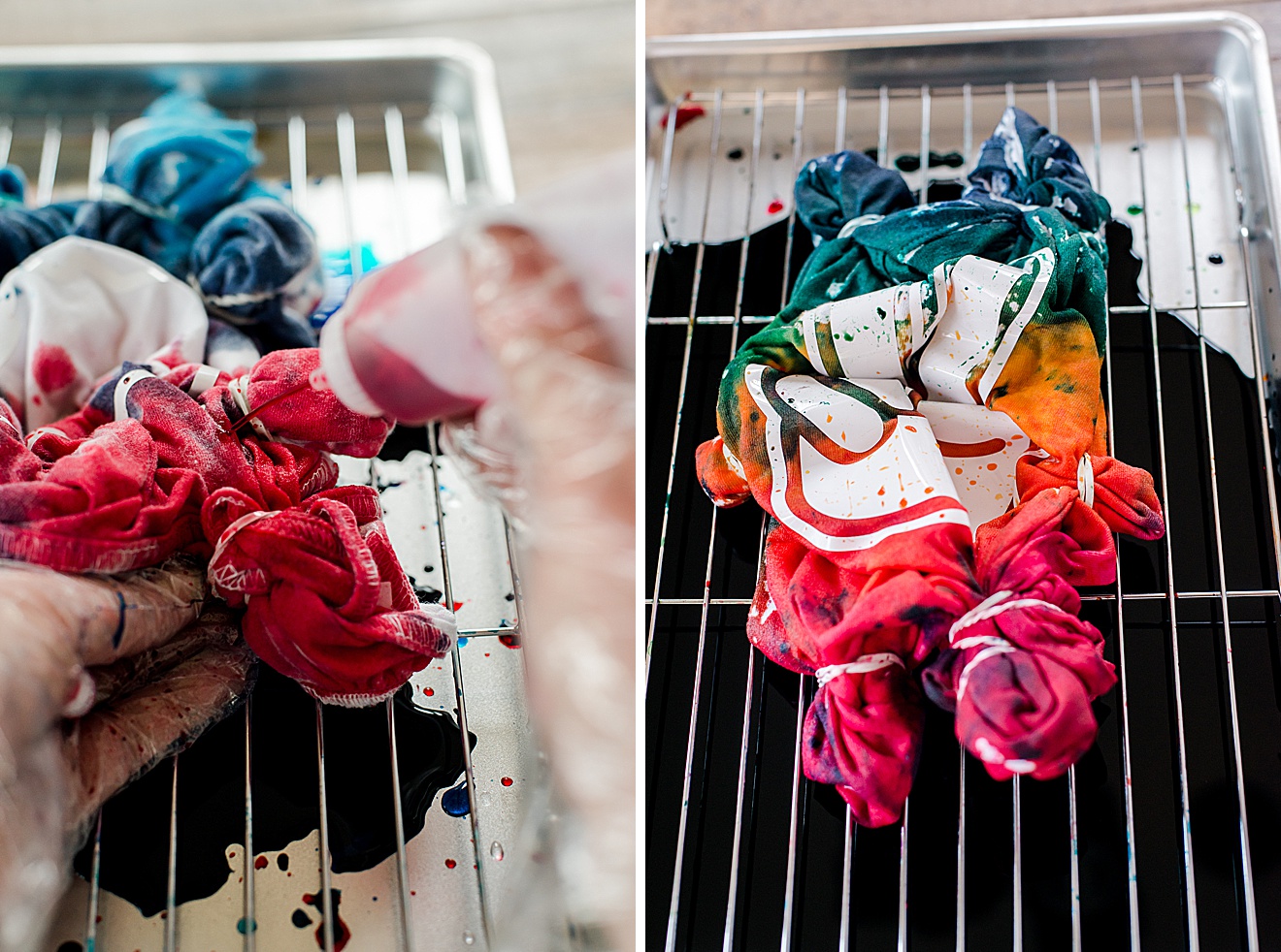 How to make resist on tie dye, tie dye DIY, How to tie dye, peace sign tie dye