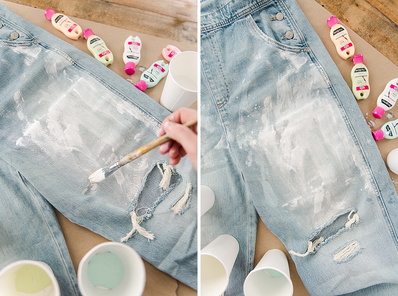 Splatter painted overall DIY! – oh yay studio – Color + Painting +