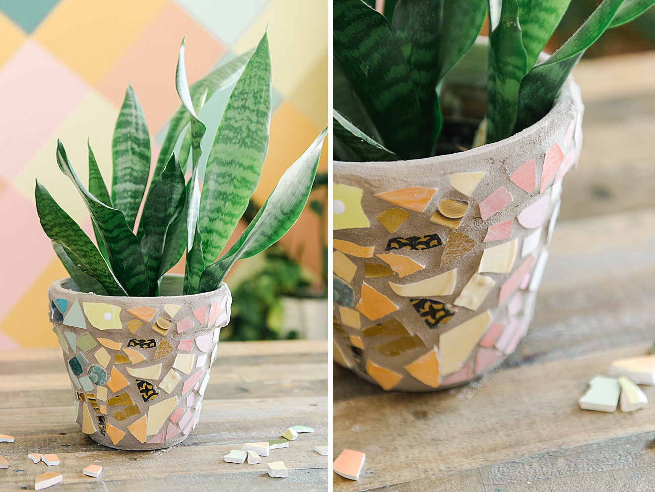 how to do a ceramic mosaic pot, Mosaic pot DIY, ceramic mosaic pot, Earth day DIY ideas, how to make a mosaic, Easy mosaic, Beginner mosaic post DIY