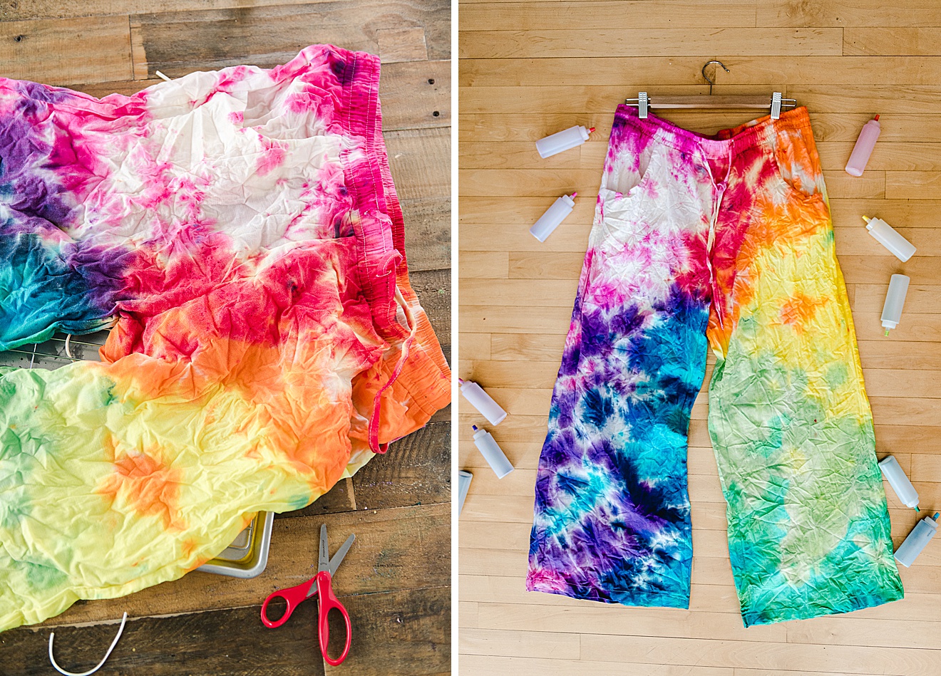 Rainbow tie dye pants! – oh yay studio – Color + Painting + Making +  Everyday celebrating