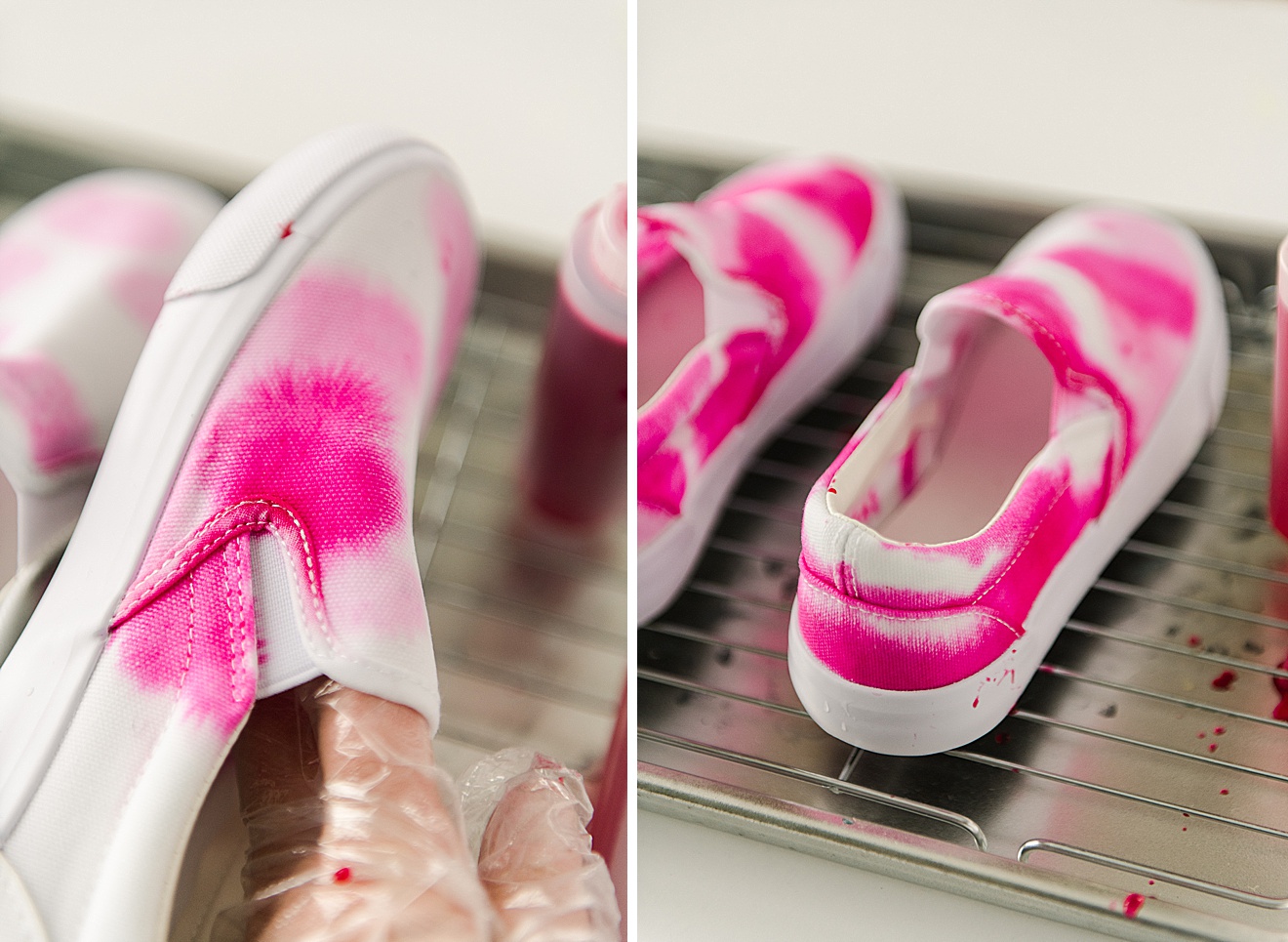 How to Tie Dye Shoes - The Kitchen Table Classroom