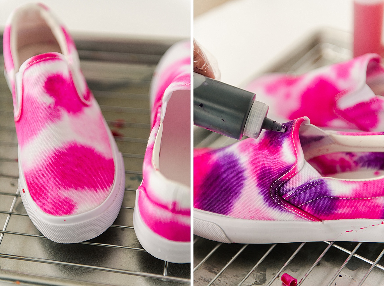 The easy way - how to tie dye shoes - Swoodson Says