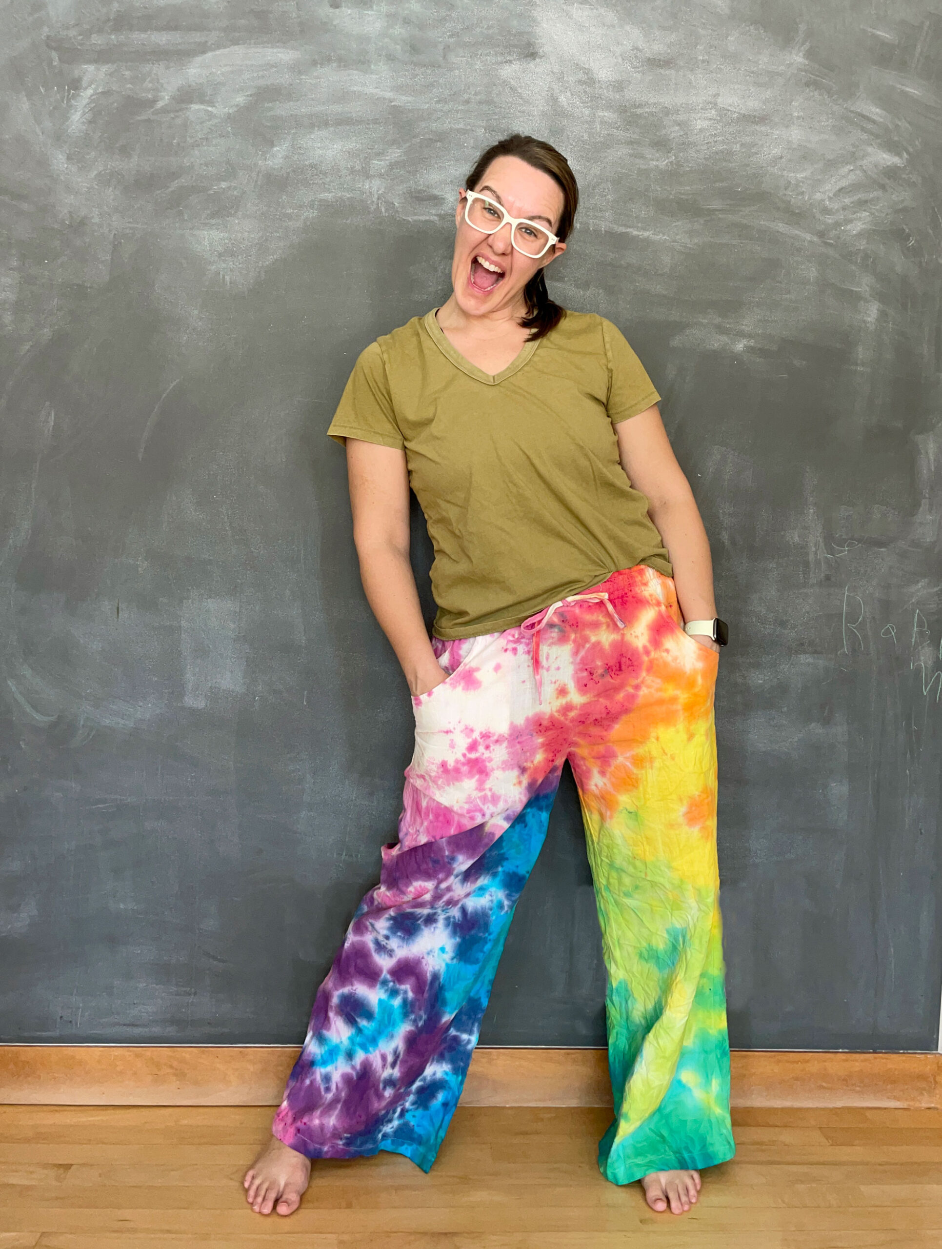 Sea slug half past seven earthquake Rainbow tie dye pants! – oh yay studio – Color + Painting + Making +  Everyday celebrating