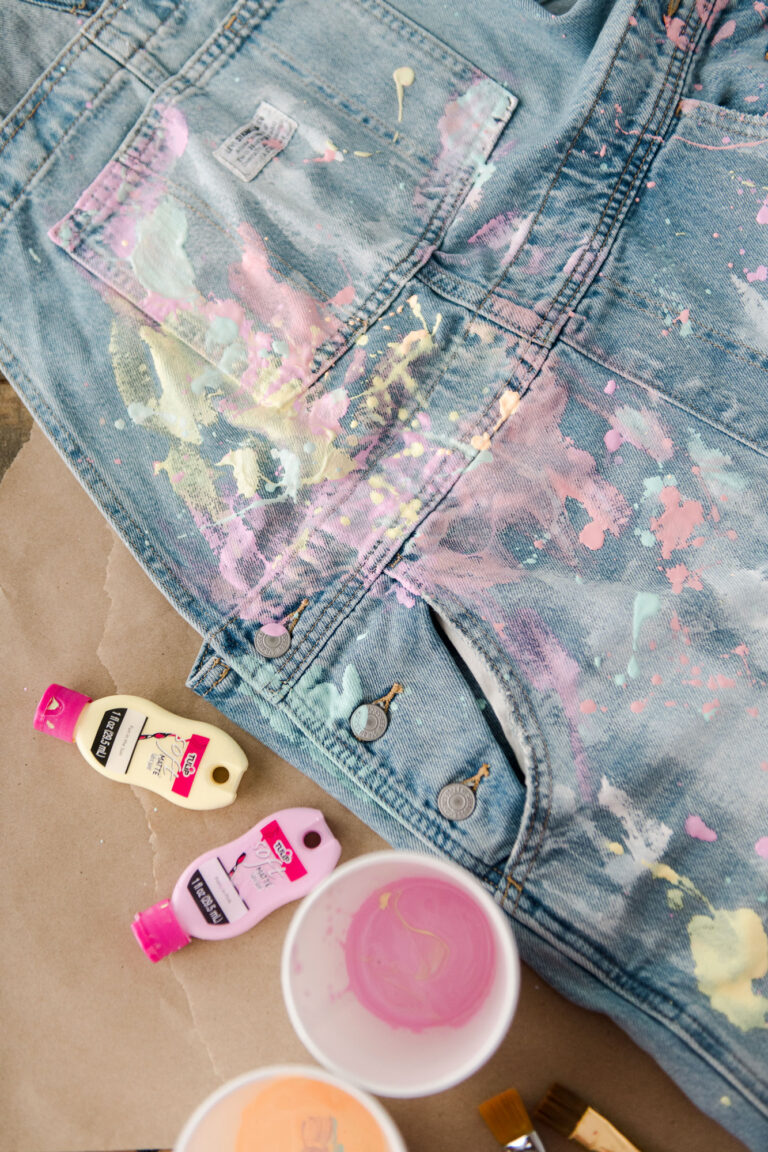 Splatter painted overall DIY! – oh yay studio – Color + Painting ...