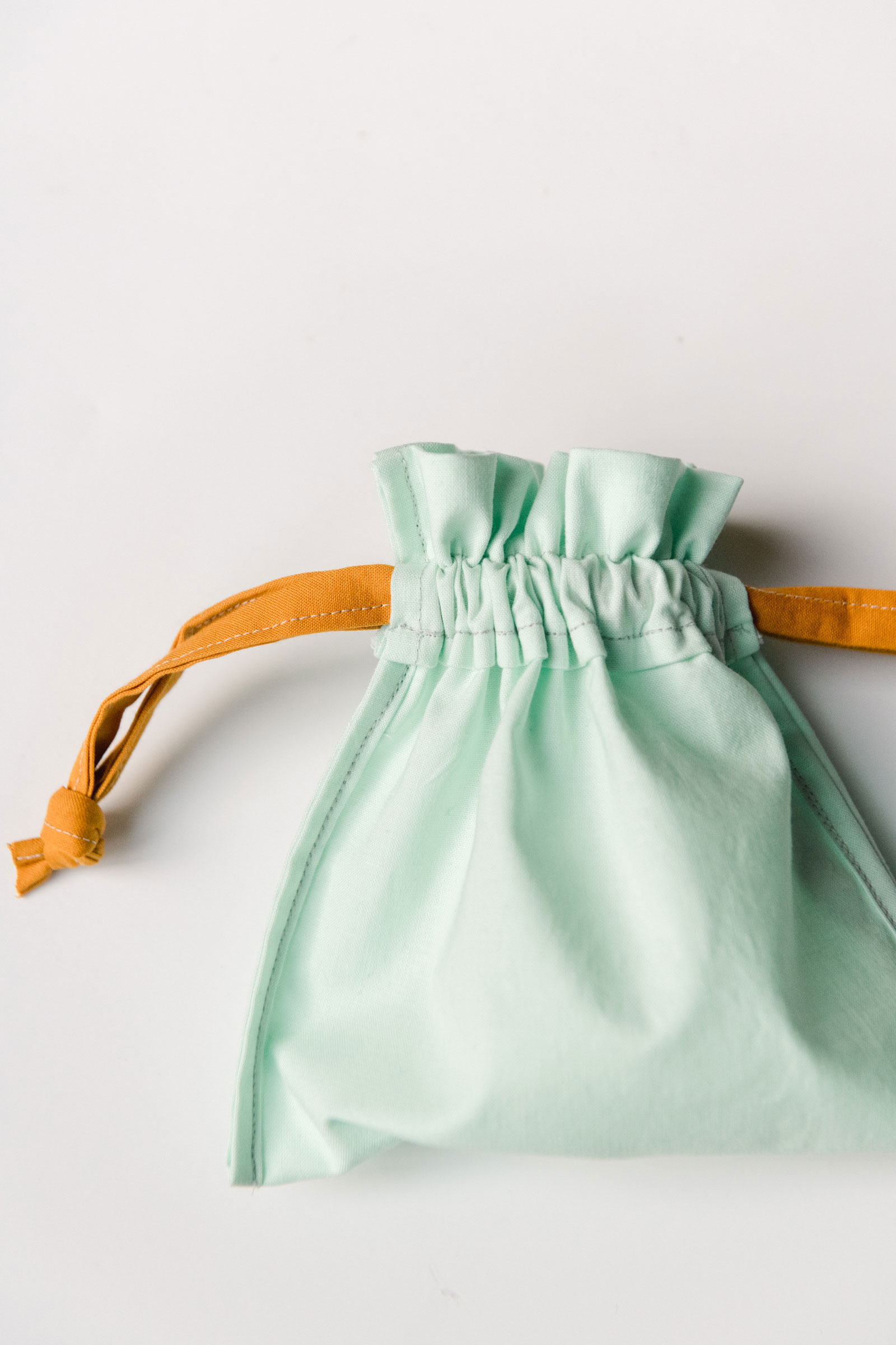 Sewn a simple drawstring bag!