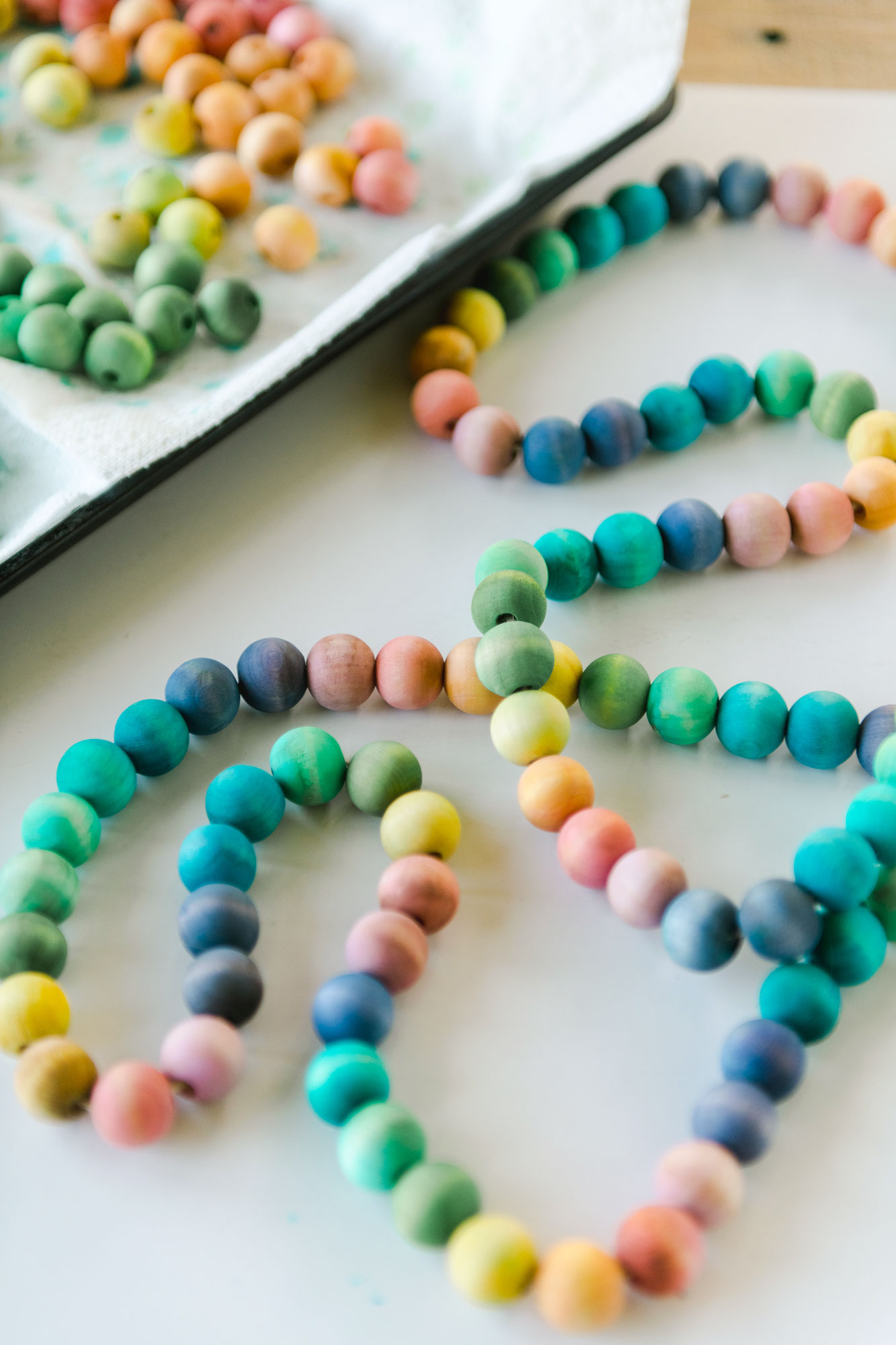 Wooden Colored Beads