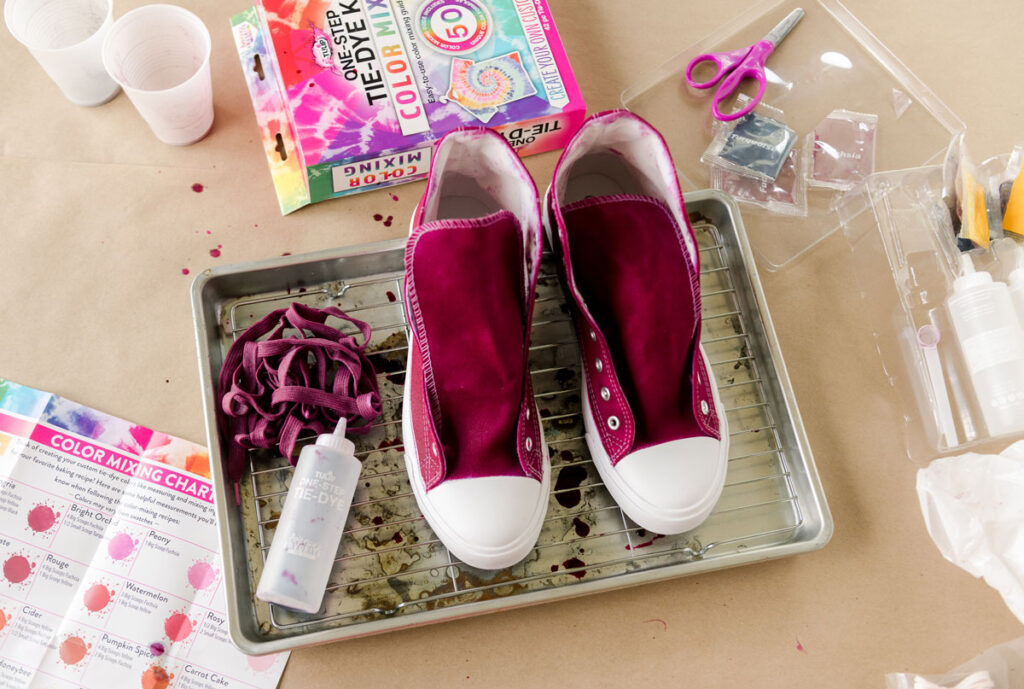 Custom color mixed tie dyed shoes! (like mix your own colors….gah ...