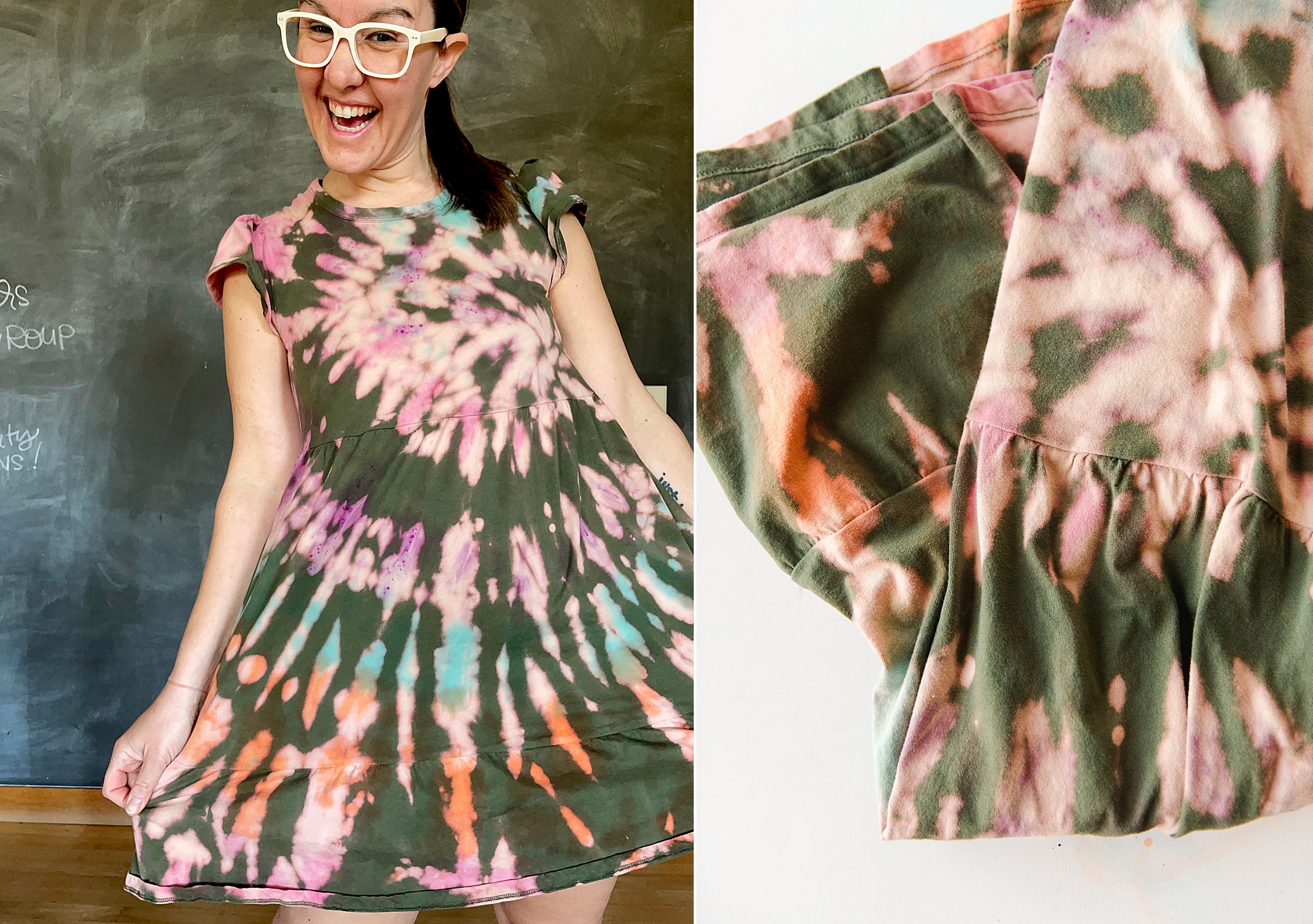 Reverse tie dye DIY, how to reverse tie dye, Tulip Reverse Tie dye kit, summer dress tie dye, Tie Dye a summer dress, How to tie dye, Tie Dye tutorial Tulip